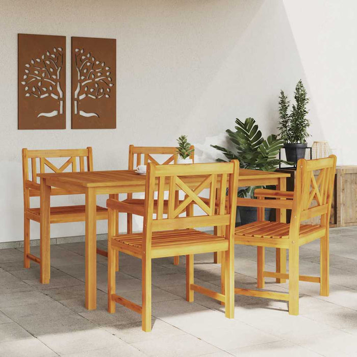Set de 4 scaune 56x55.5x90 cm din lemn de acacia - WALTI WALTI