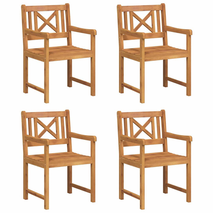 Set de 4 scaune 56x55.5x90 cm din lemn de acacia - WALTI WALTI