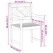 Set de 4 scaune 56x55.5x90 cm din lemn de acacia - WALTI WALTI