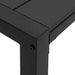 Bancă de grădină Negru 100 x 28 x 45cm Oțel - WALTI WALTI