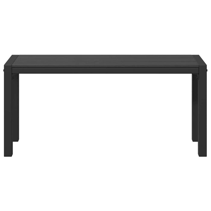 Bancă de grădină Negru 100 x 28 x 45cm Oțel - WALTI WALTI