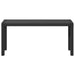 Bancă de grădină Negru 100 x 28 x 45cm Oțel - WALTI WALTI