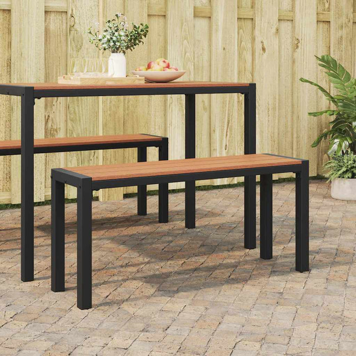 Bancă de grădină Maro 100 x 28 x 45cm Oțel - WALTI WALTI