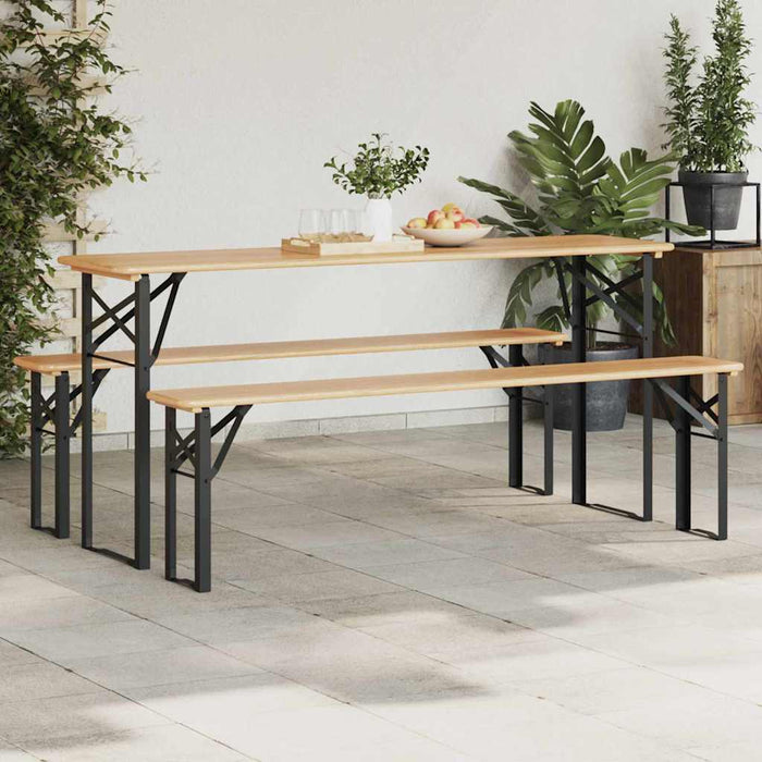 Picior de masă pentru bere 2 pcs Negru 39 x 3 x 75 cm - WALTI WALTI
