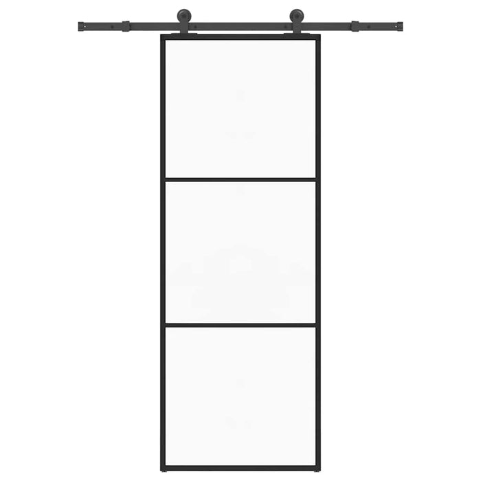Ușă glisantă cu set feronerie, 76x205 cm, sticlă ESG/aluminiu - WALTI WALTI