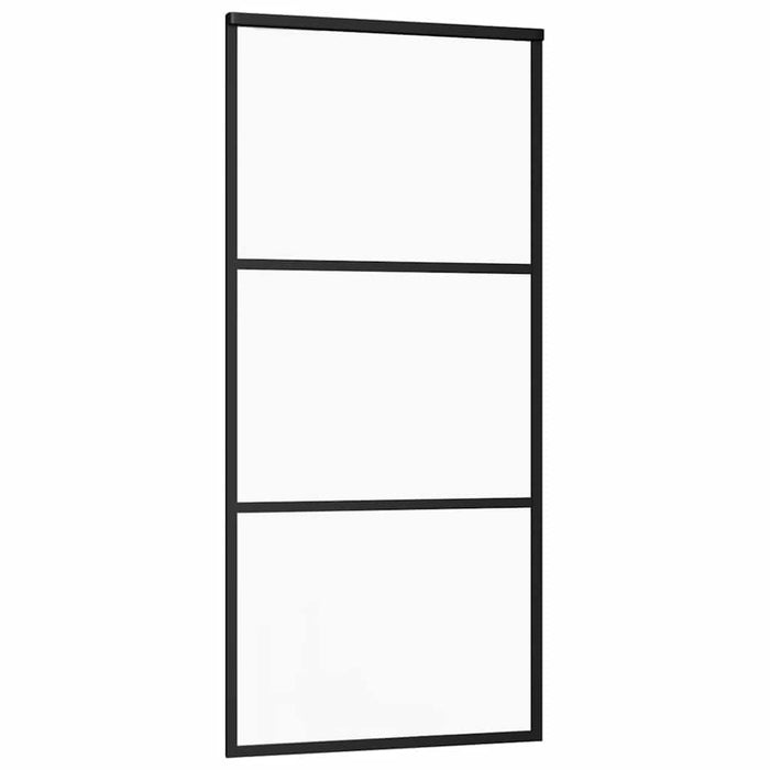 Ușă glisantă cu set feronerie, 76x205 cm, sticlă ESG/aluminiu - WALTI WALTI