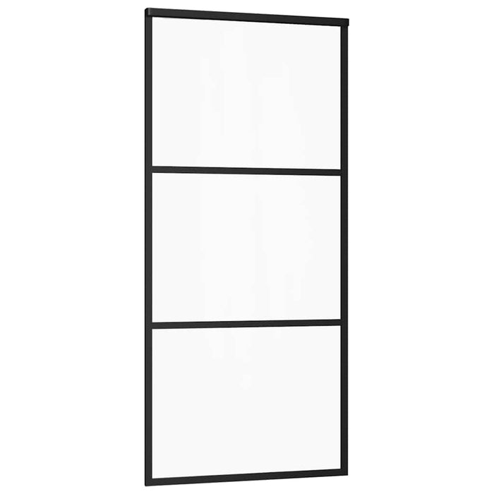 Ușă glisantă cu set feronerie, 90x205 cm, sticlă ESG/aluminiu - WALTI WALTI