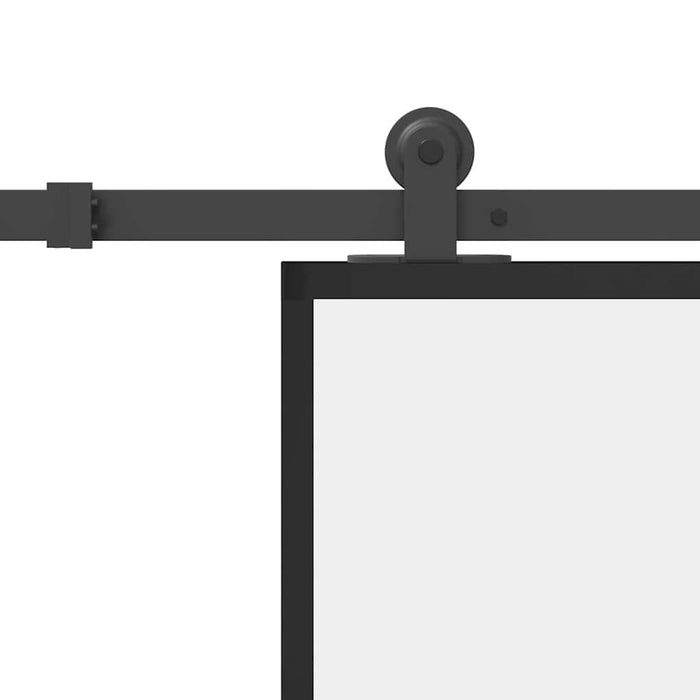 Ușă glisantă cu set feronerie, 90x205 cm, sticlă ESG/aluminiu - WALTI WALTI