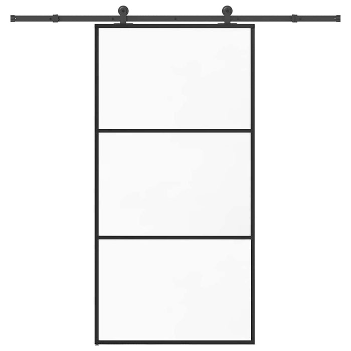 Ușă glisantă cu set feronerie 102x205 cm ESG sticlă și aluminiu - WALTI WALTI