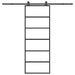 Ușă glisantă cu set feronerie, 76x205 cm, sticlă ESG/aluminiu - WALTI WALTI