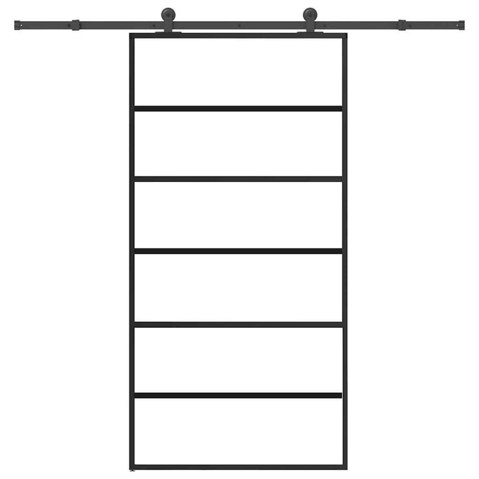 Ușă glisantă cu set feronerie 102x205 cm ESG sticlă și aluminiu - WALTI WALTI
