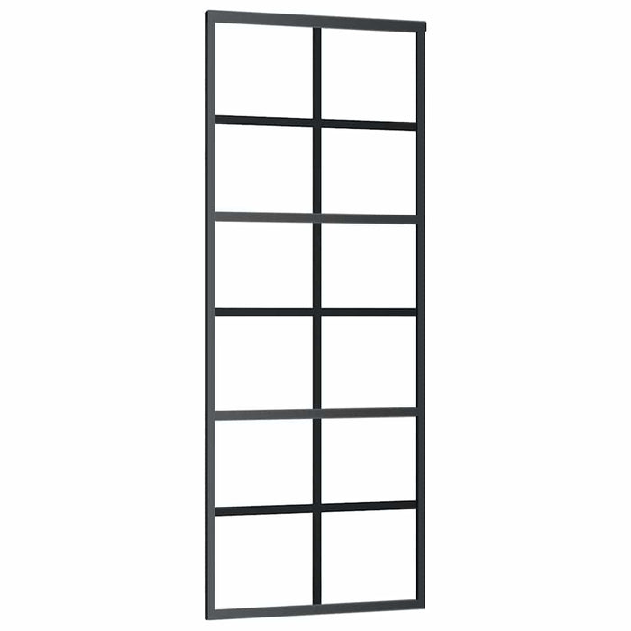 Ușă glisantă cu set feronerie, 76x205 cm, sticlă ESG/aluminiu - WALTI WALTI