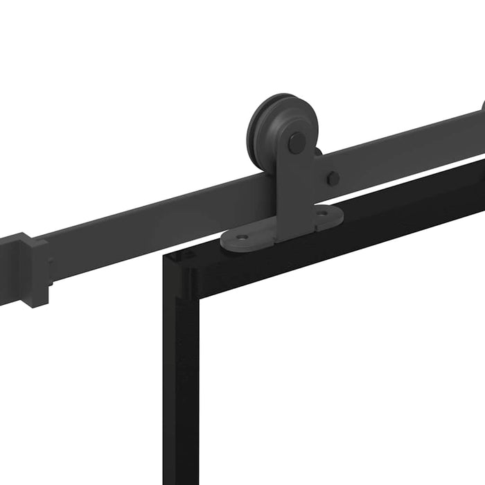 Ușă glisantă cu set feronerie, 90x205 cm, sticlă ESG/aluminiu - WALTI WALTI