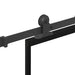 Ușă glisantă cu set feronerie, 90x205 cm, sticlă ESG/aluminiu - WALTI WALTI