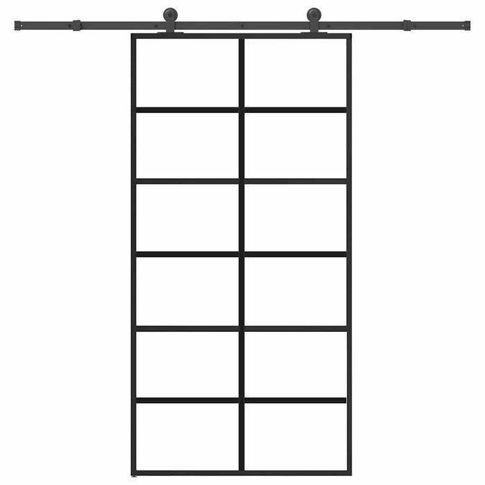 Ușă glisantă cu set feronerie 102x205 cm ESG sticlă și aluminiu - WALTI WALTI