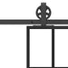 Ușă glisantă cu set feronerie 102x205 cm ESG sticlă și aluminiu - WALTI WALTI