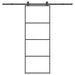 Ușă glisantă cu set feronerie, 76x205 cm, sticlă ESG/aluminiu - WALTI WALTI