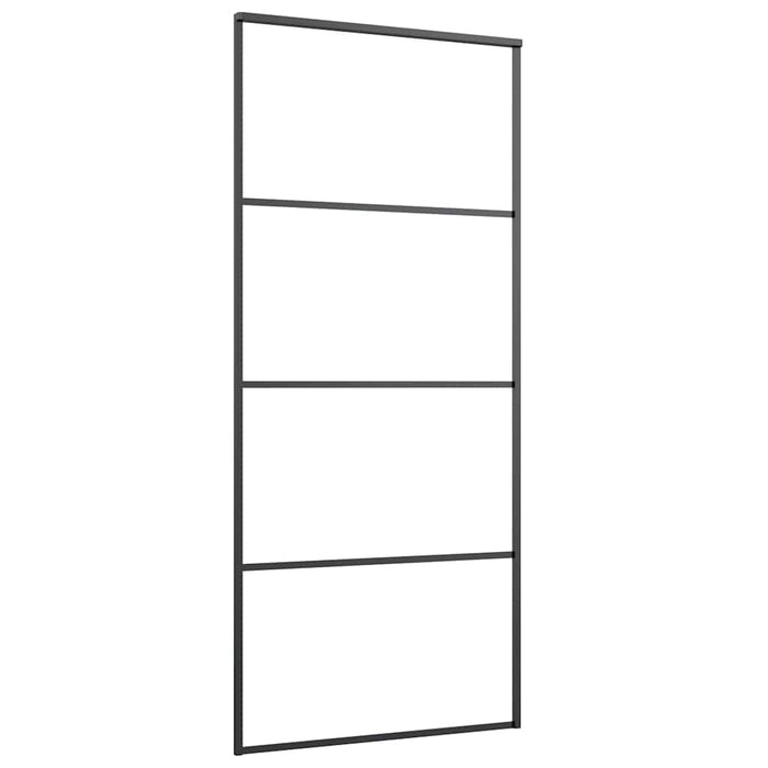 Ușă glisantă cu set feronerie, 90x205 cm, sticlă ESG/aluminiu - WALTI WALTI