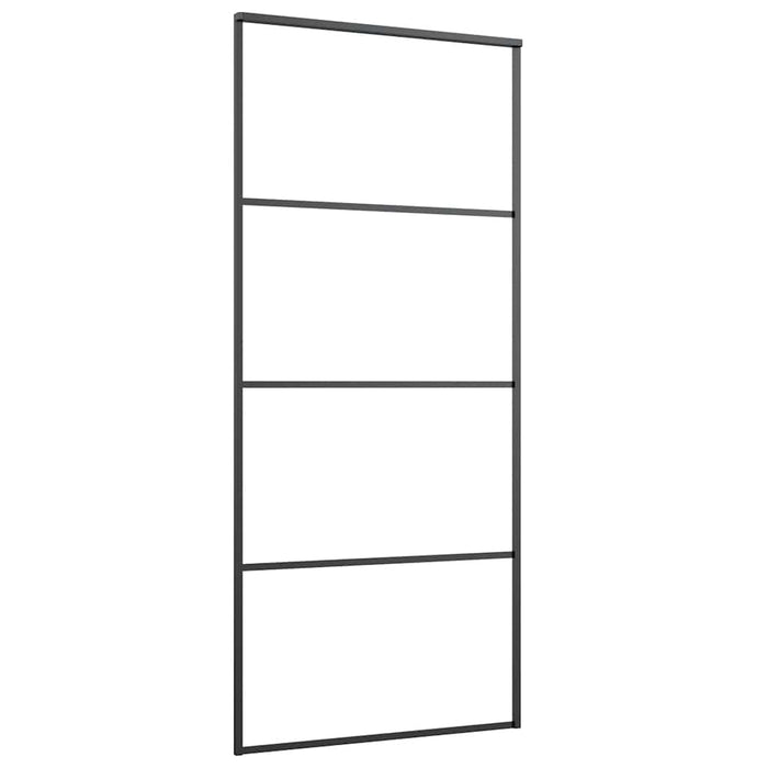 Ușă glisantă cu set feronerie, 90x205 cm, sticlă ESG/aluminiu - WALTI WALTI