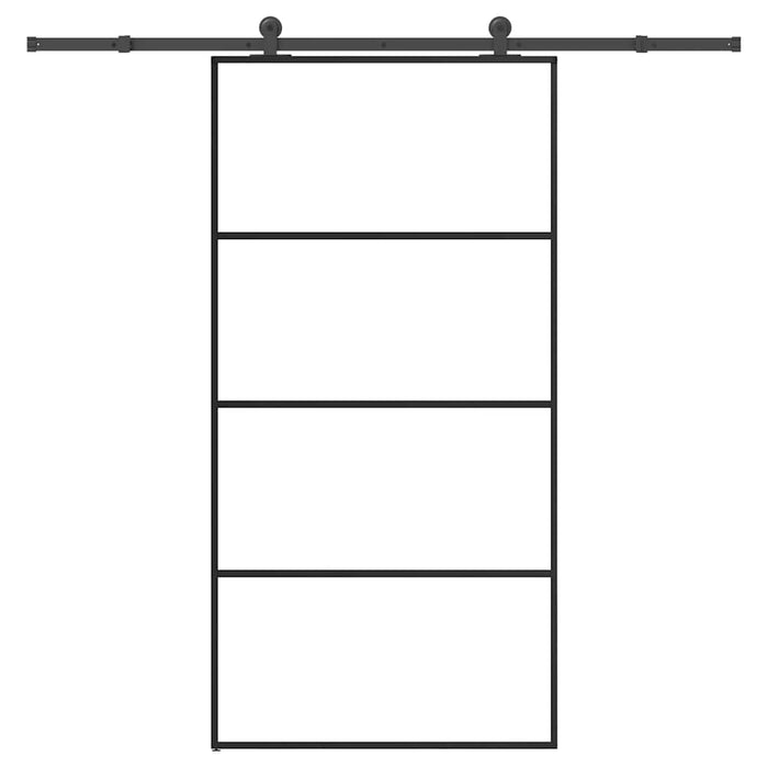 Ușă glisantă cu set feronerie 102,5x205 cm sticlă ESG/aluminiu - WALTI WALTI