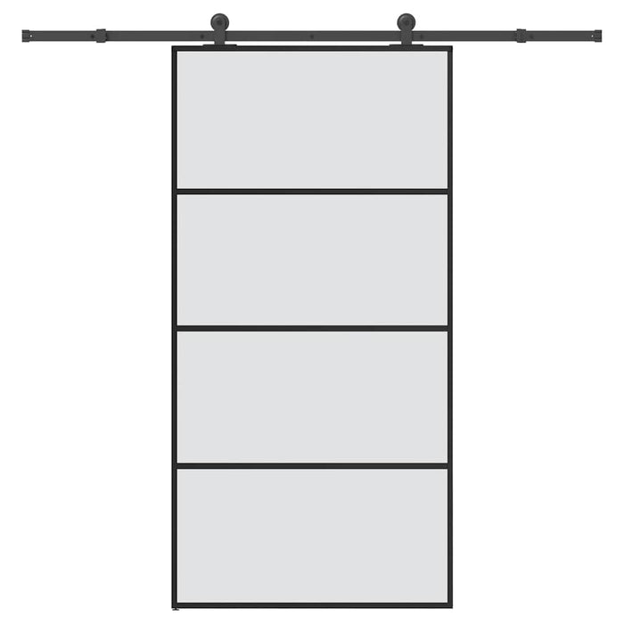 Ușă glisantă cu set feronerie 102,5x205 cm sticlă ESG/aluminiu - WALTI WALTI