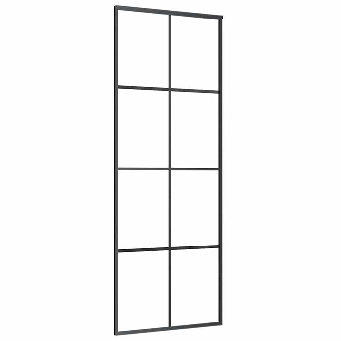 Ușă glisantă cu set feronerie, 76x205 cm, sticlă ESG/aluminiu - WALTI WALTI