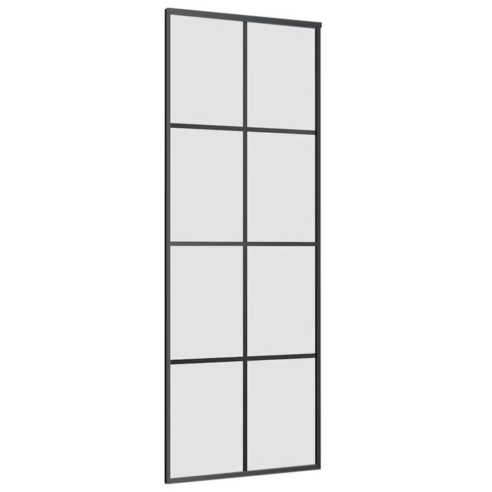 Ușă glisantă cu set feronerie, 76x205 cm, sticlă ESG/aluminiu - WALTI WALTI