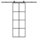 Ușă glisantă cu set feronerie, 76x205 cm, sticlă ESG/aluminiu - WALTI WALTI