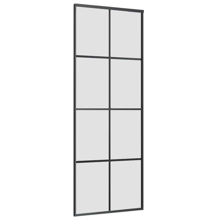 Ușă glisantă cu set feronerie, 76x205 cm, sticlă ESG/aluminiu - WALTI WALTI