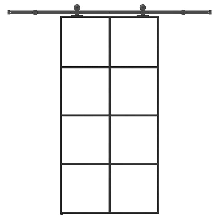Ușă glisantă cu set feronerie 102,5x205 cm sticlă ESG/aluminiu - WALTI WALTI