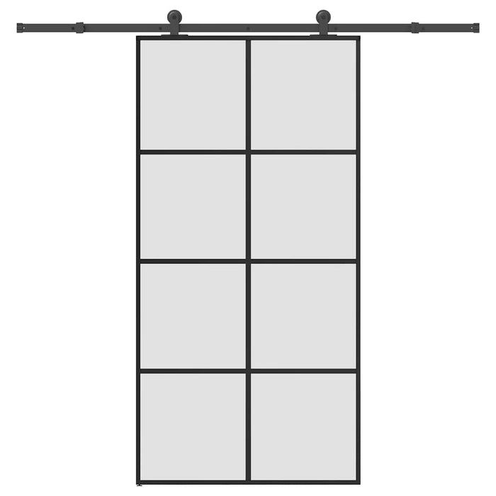 Ușă glisantă cu set feronerie 102,5x205 cm sticlă ESG/aluminiu - WALTI WALTI