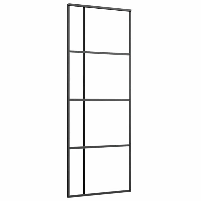 Ușă glisantă cu set feronerie, 76x205 cm, sticlă ESG/aluminiu - WALTI WALTI