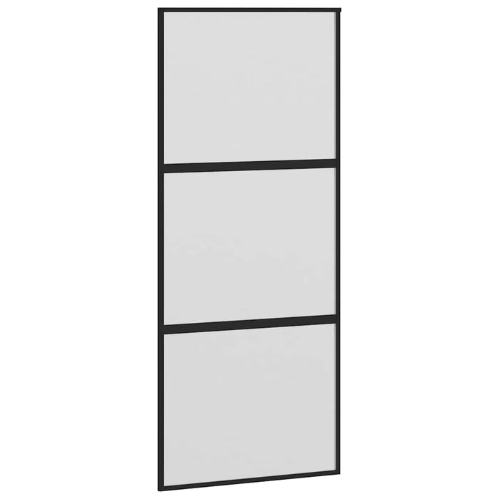 Ușă glisantă cu set de feronerie sticlă temperată și aluminiu - WALTI WALTI