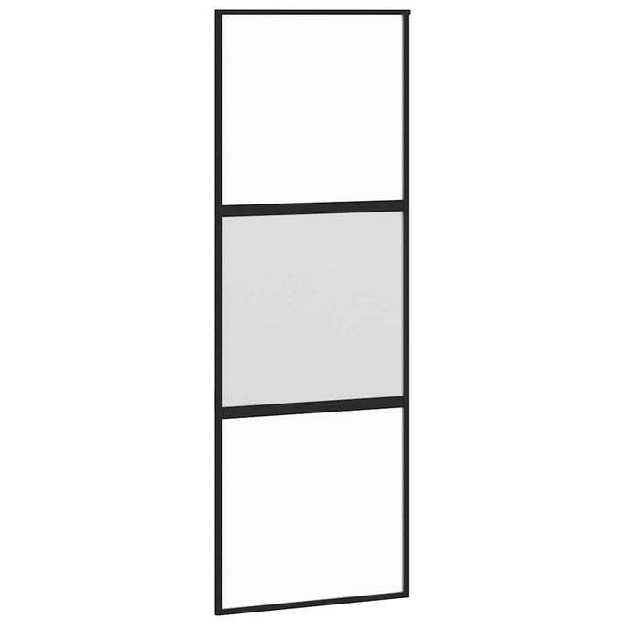 Ușă glisantă cu set de feronerie sticlă temperată și aluminiu - WALTI WALTI