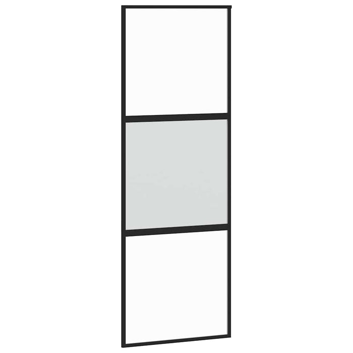 Ușă glisantă cu set de feronerie sticlă temperată și aluminiu - WALTI WALTI