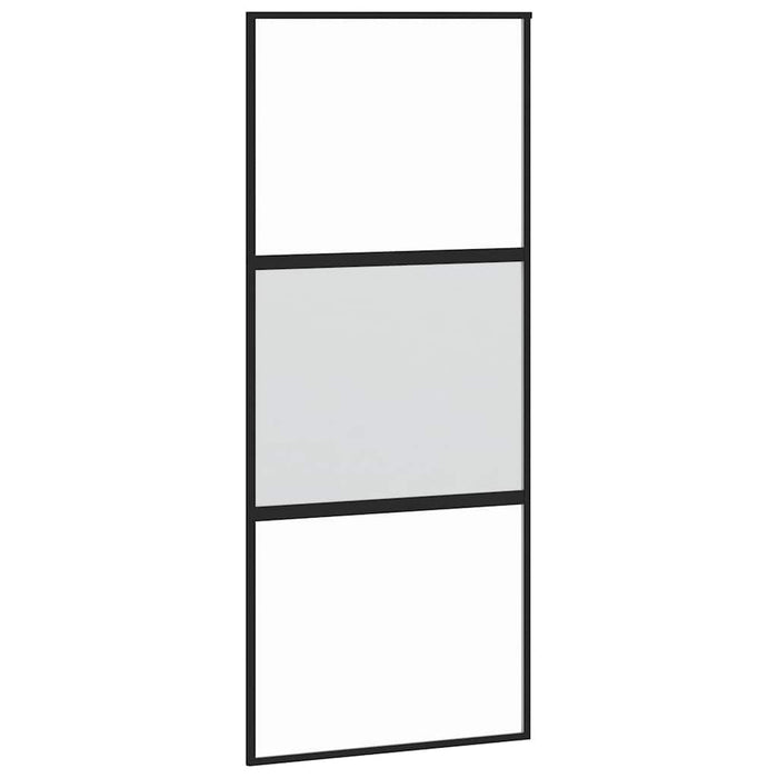 Ușă glisantă cu set de feronerie sticlă temperată și aluminiu - WALTI WALTI