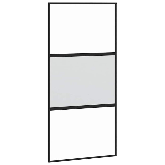 Ușă glisantă cu set de feronerie sticlă temperată și aluminiu - WALTI WALTI