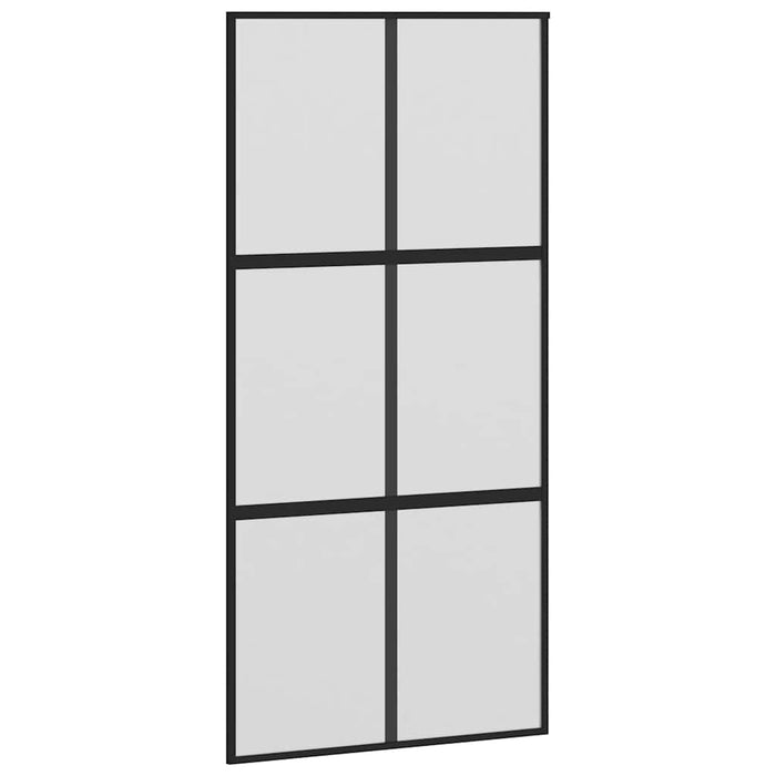 Ușă glisantă cu set de feronerie sticlă temperată și aluminiu - WALTI WALTI