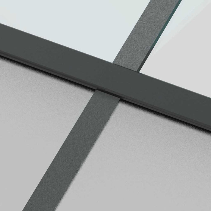 Ușă glisantă cu set de feronerie sticlă temperată și aluminiu - WALTI WALTI