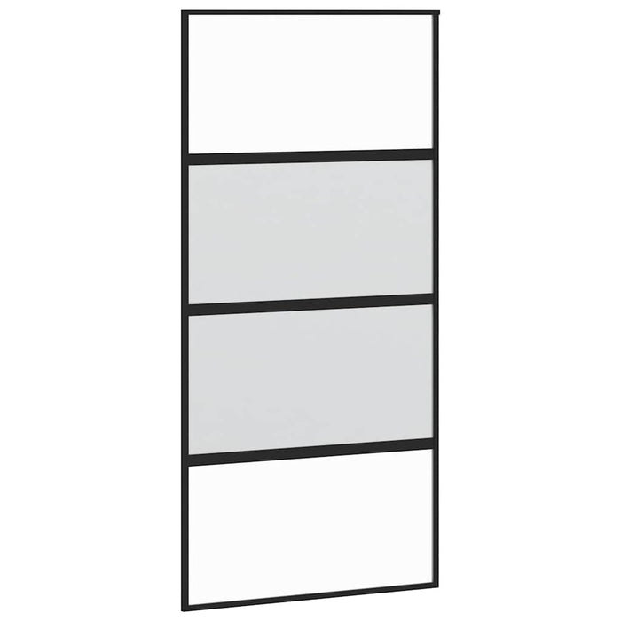 Ușă glisantă cu set de feronerie sticlă temperată și aluminiu - WALTI WALTI