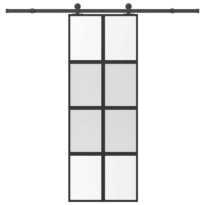 Ușă glisantă cu set de feronerie sticlă temperată și aluminiu - WALTI WALTI