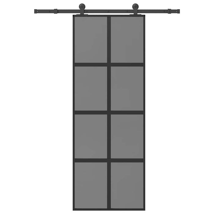 Ușă glisantă cu set de feronerie sticlă temperată și aluminiu - WALTI WALTI