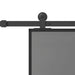 Ușă glisantă cu set de feronerie sticlă temperată și aluminiu - WALTI WALTI