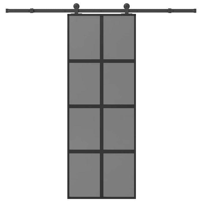 Ușă glisantă cu set de feronerie sticlă temperată și aluminiu - WALTI WALTI