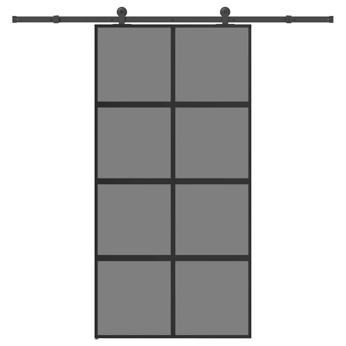 Ușă glisantă cu set de feronerie sticlă temperată și aluminiu - WALTI WALTI