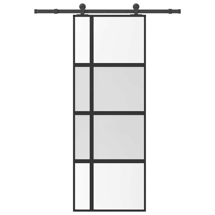 Ușă glisantă cu set de feronerie sticlă temperată și aluminiu - WALTI WALTI