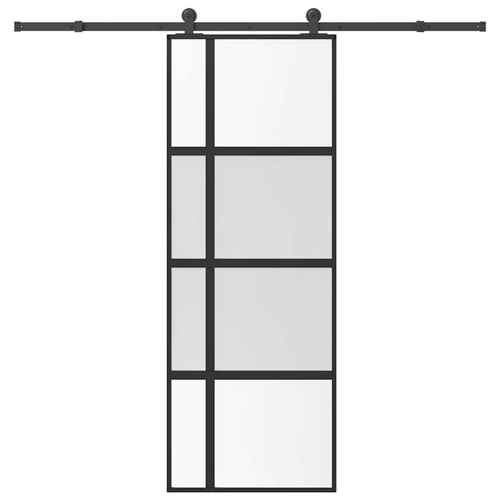 Ușă glisantă cu set de feronerie sticlă temperată și aluminiu - WALTI WALTI