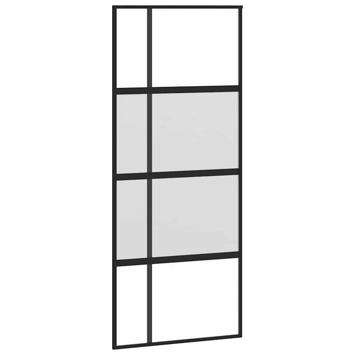Ușă glisantă cu set de feronerie sticlă temperată și aluminiu - WALTI WALTI