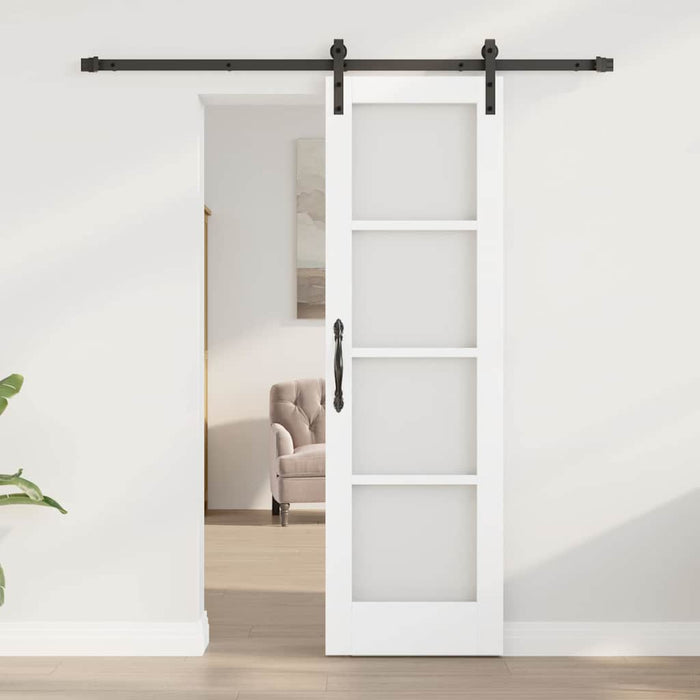 Ușă glisantă ORKDAL Alb și negru 61 x 198,5 cm - WALTI WALTI