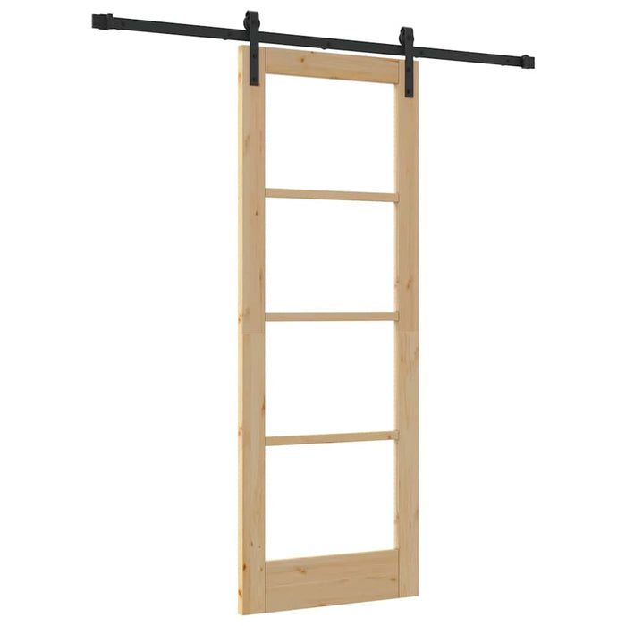 Ușă glisantă ORKDAL Natural și Negru 73,5 x 198,5 cm - WALTI WALTI